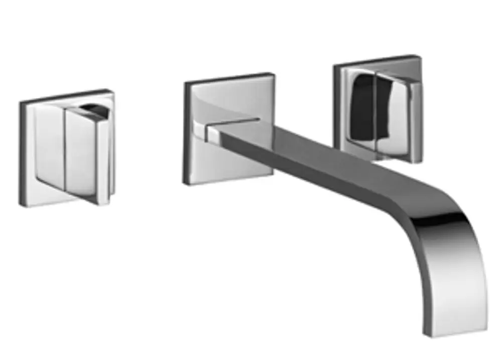 Dornbracht-MEM-Waschtisch-Wandbatterie-Vierlochbatterie-ohne Ablaufgarnitur-Ausladung 240mm-Champagne gebürstet (22kt), 36717782-46 Galeriebild 1